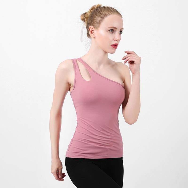 Aisha Shoulder Tank - YogaSportWear