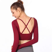 Gloria Backless Shirt - YogaSportWear