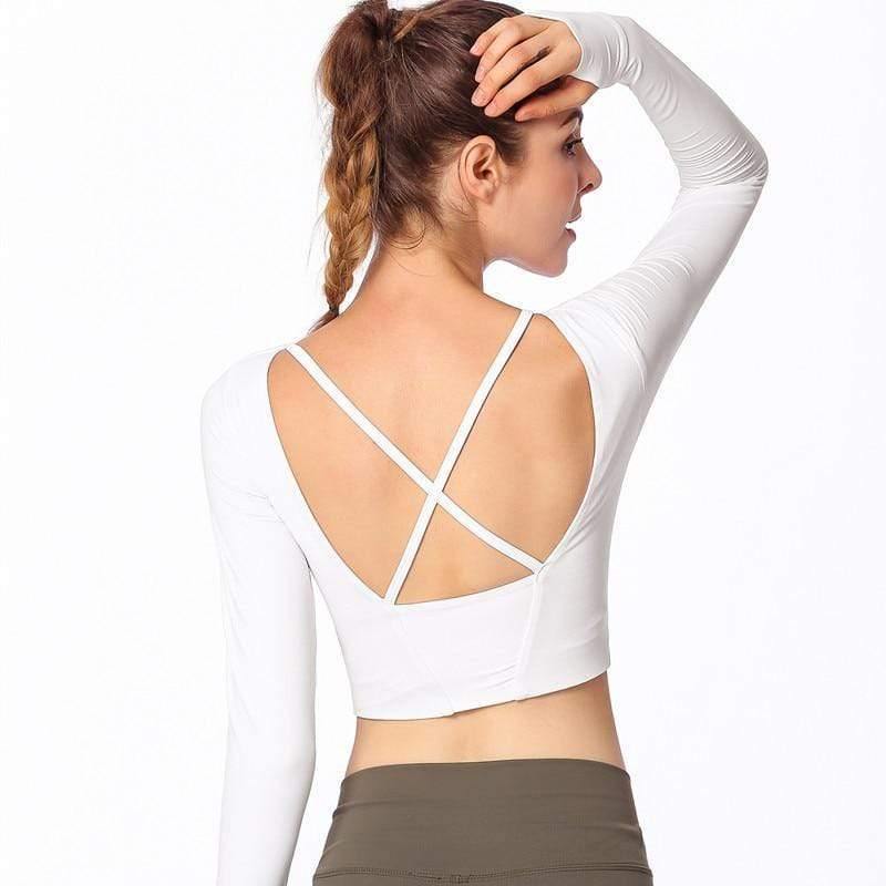 Gloria Backless Shirt - YogaSportWear